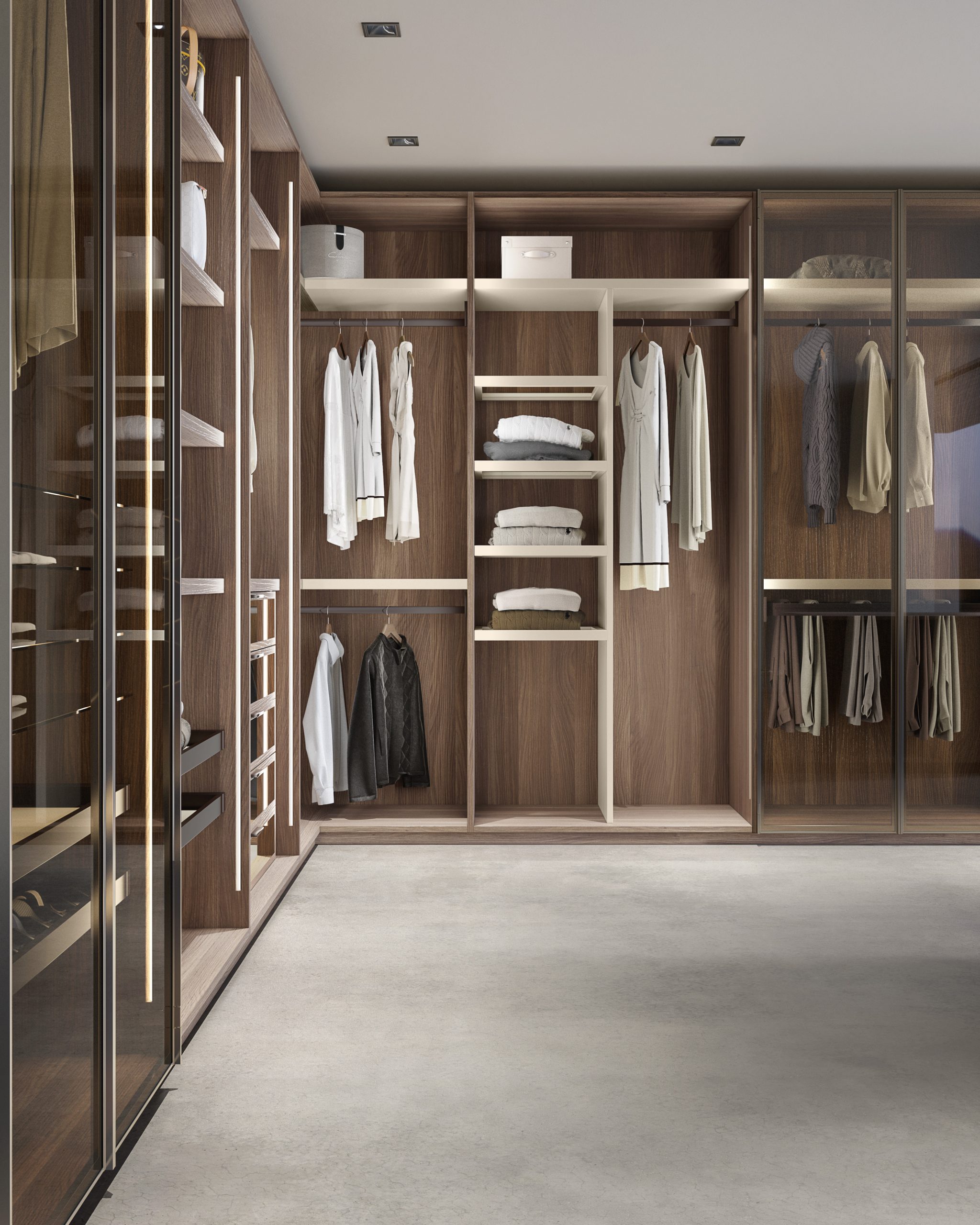 Modern, glamorous or fancy? The best luxury walkin closet design